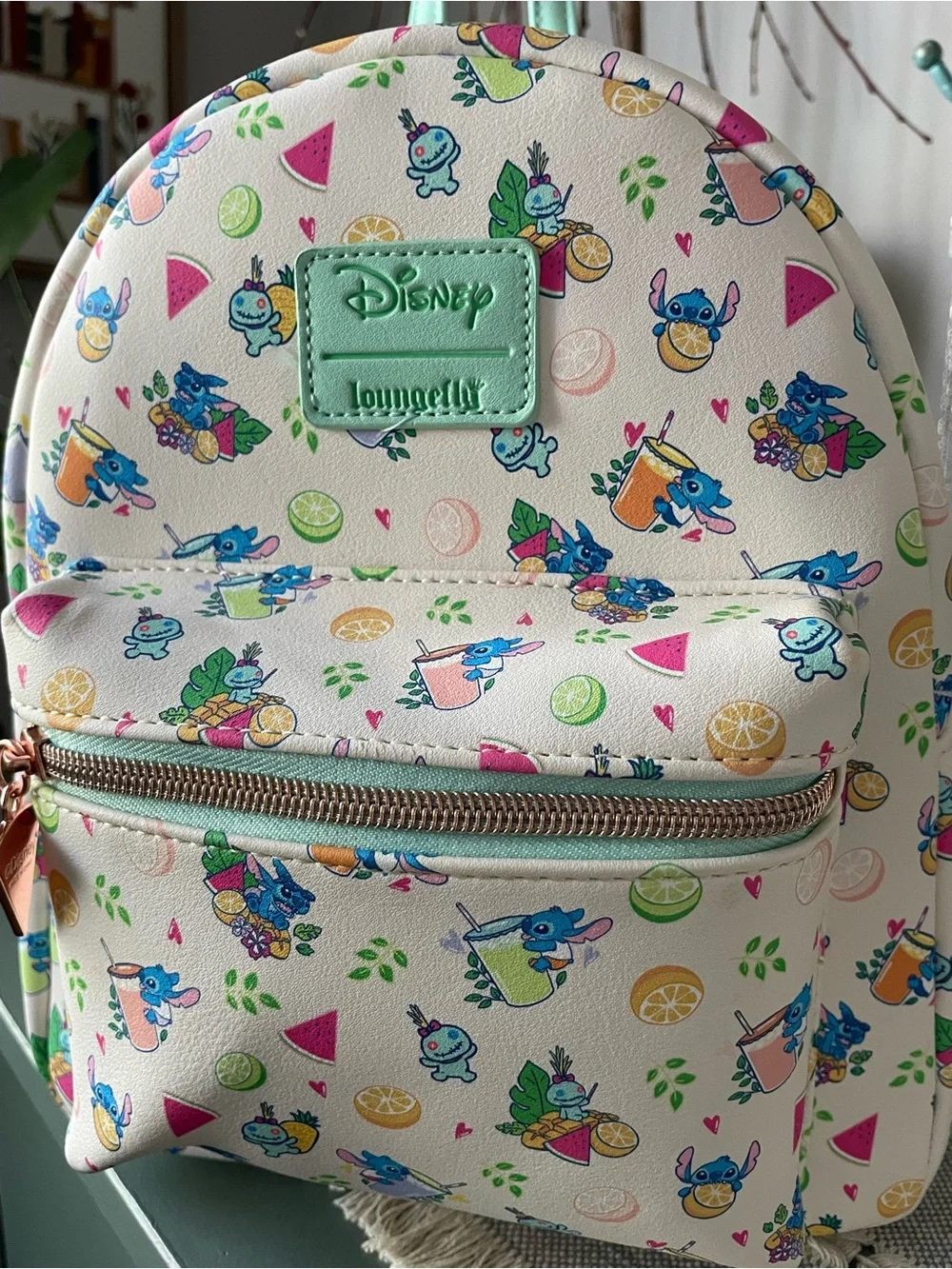 Loungefly Disney Lilo & Stitch Vacation Vibes Mini Backpack - Picture 4 of 9